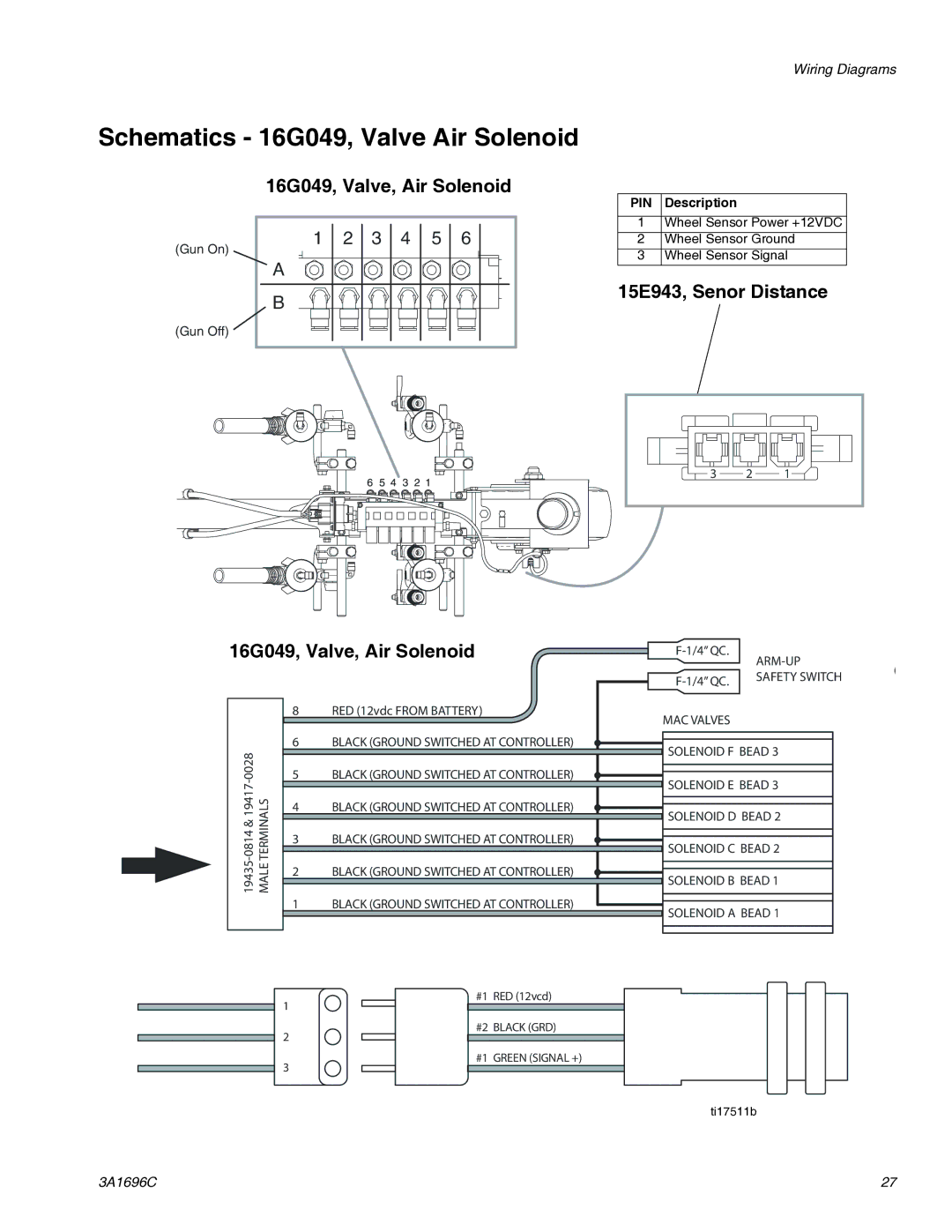 Graco 3A1696C important safety instructions Schematics 16G049, Valve Air Solenoid, 16G049, Valve, Air Solenoid 