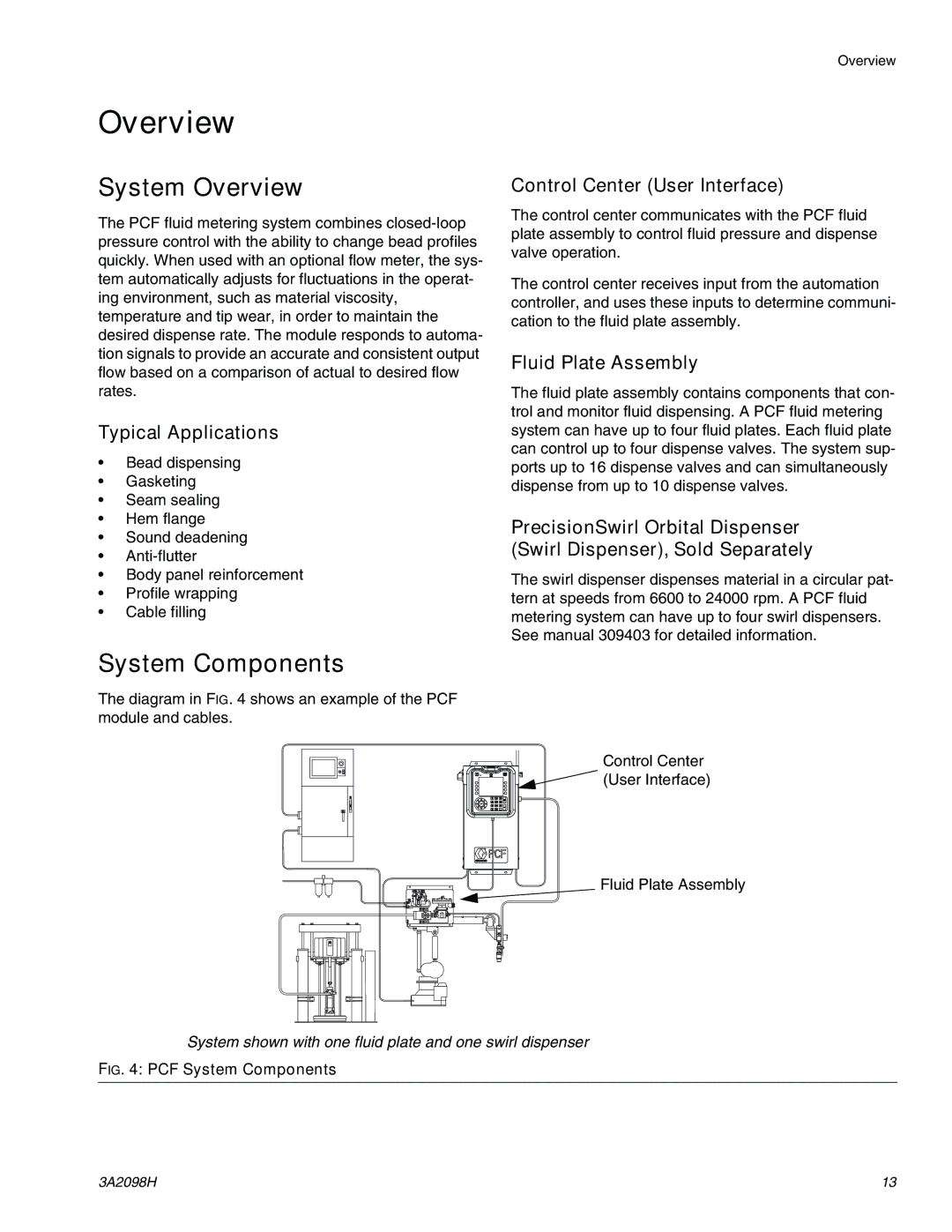 Graco 3A2098H important safety instructions System Overview, System Components 