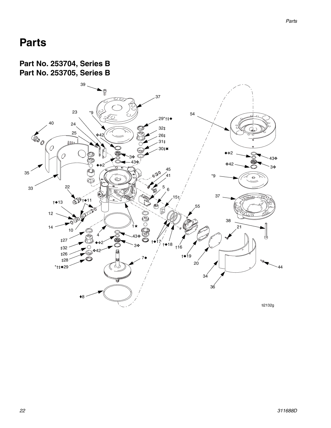 Graco 3D150 important safety instructions Parts, Part No , Series B Part No , Series B 