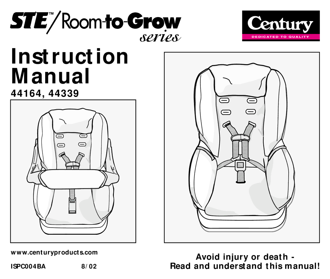 Graco 44339 manual 44164 