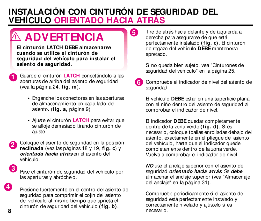 Graco 44164, 44339 manual Advertencia 