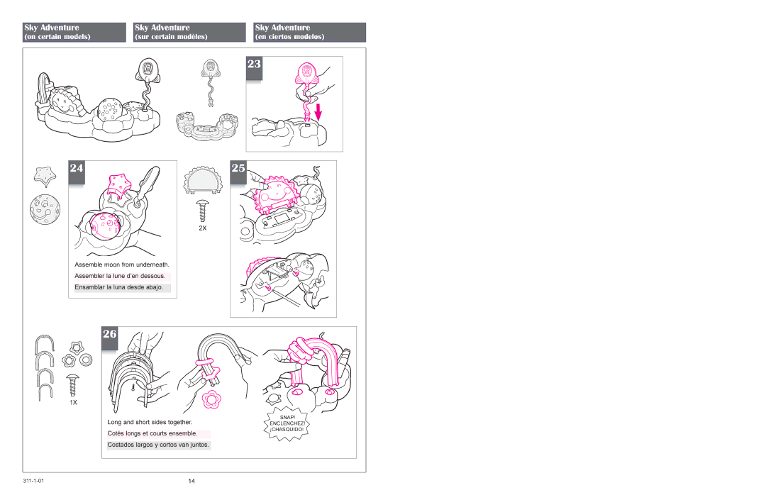 Graco 4530 & 4540 owner manual Assembly AssemblageMontaje 