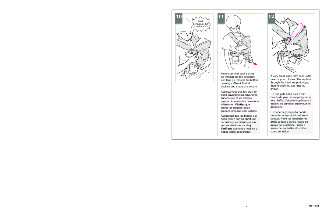 Graco 5070 owner manual Snap 