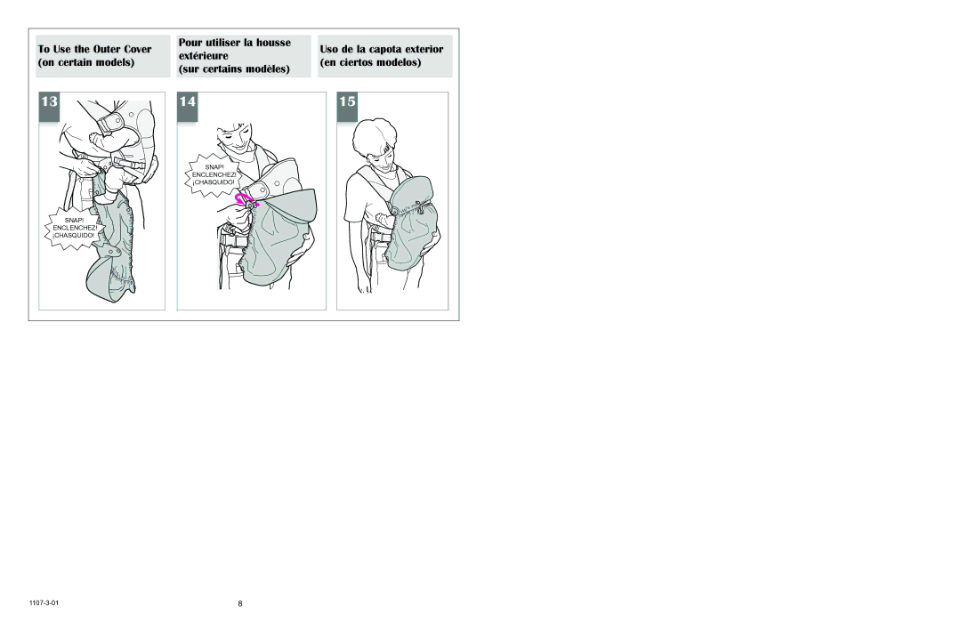 Graco 5070 owner manual Snap 