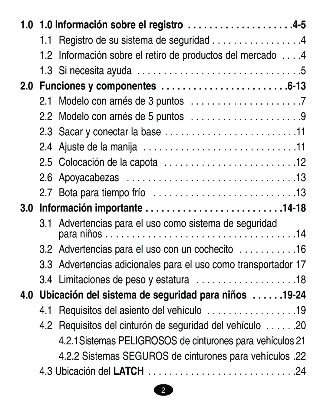 Graco 6213, 6212 manual Información sobre el registro 