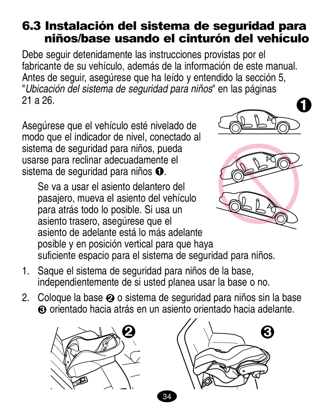 Graco 6310, 6123.6113 &6114 manual 21 a, Sistema de seguridad para niños, pueda 