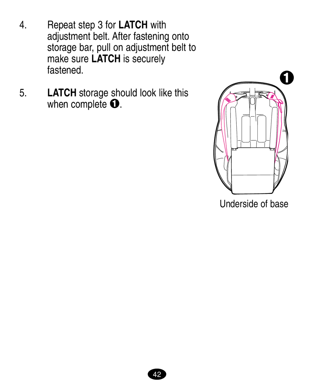 Graco 6310, 6123.6113 &6114 manual Underside of base 