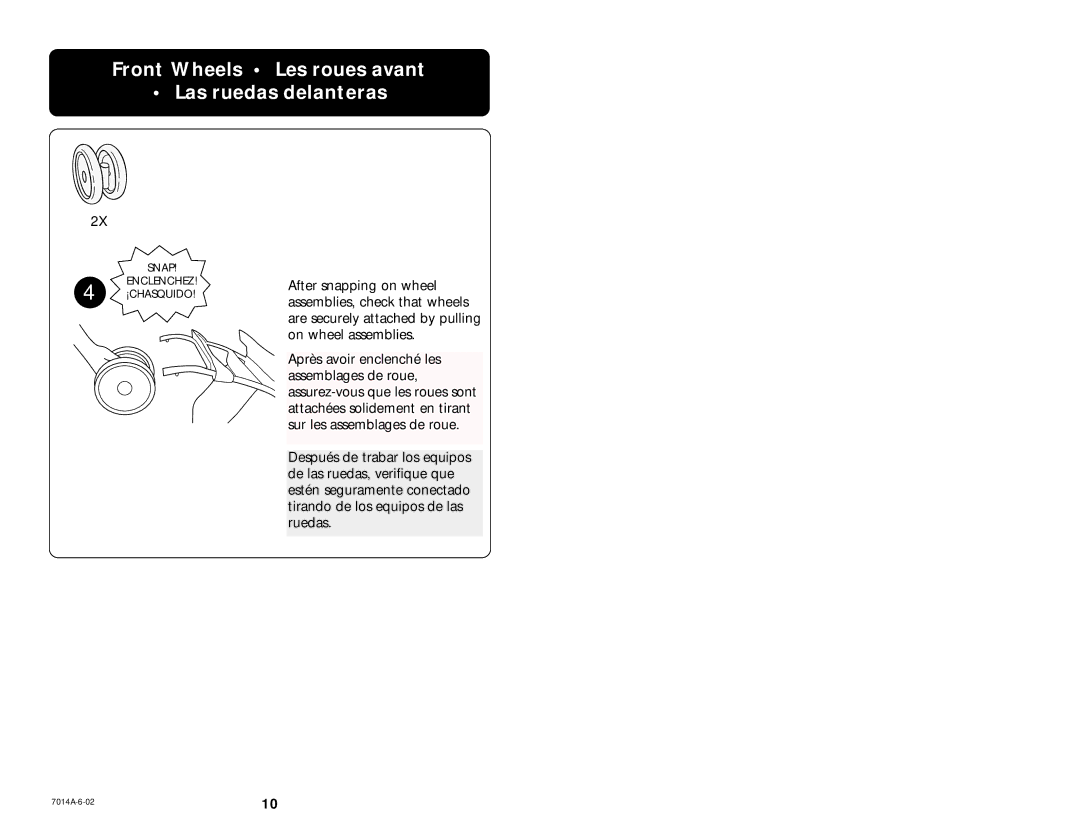 Graco 6837 manual To Recline Ajuster le dossier Ajustar el respaldo, Mise EN Garde 