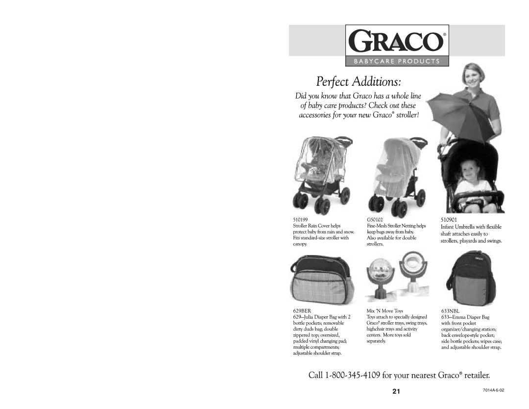 Graco 6837 manual 7014A-6-02 