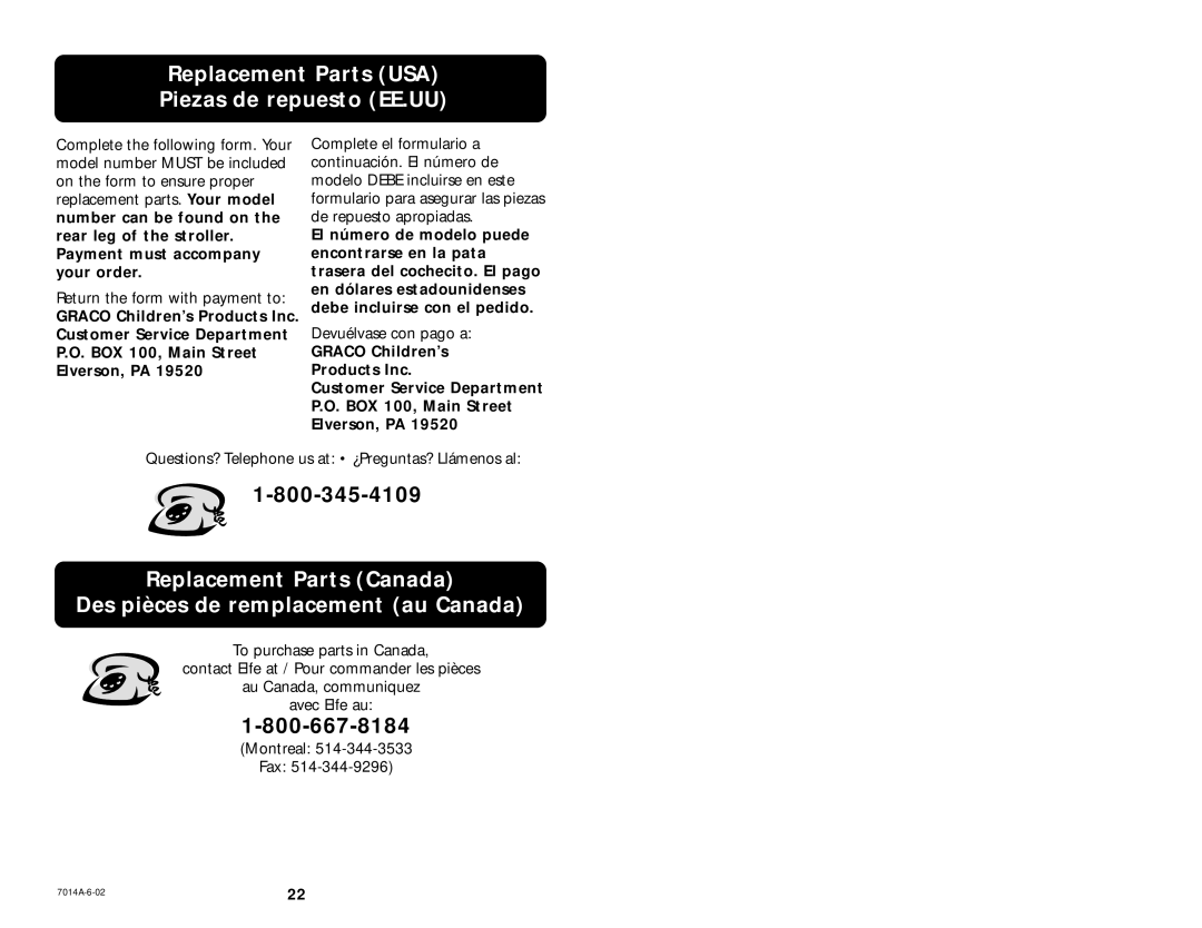 Graco 6837 manual Do not Lift the Stroller by the CHILD’S Tray 