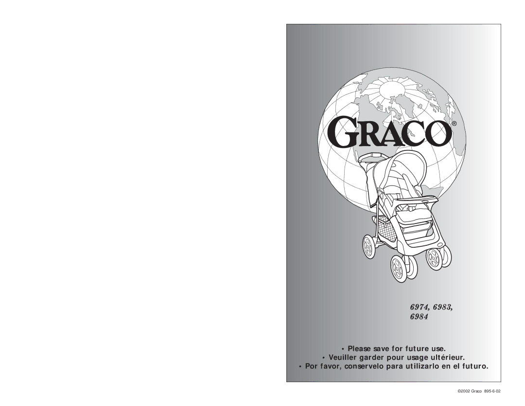 Graco 6888, 6874 manual Graco 