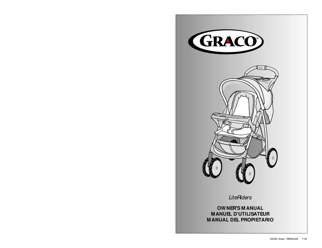 Graco 6907 manual LiteRiders 