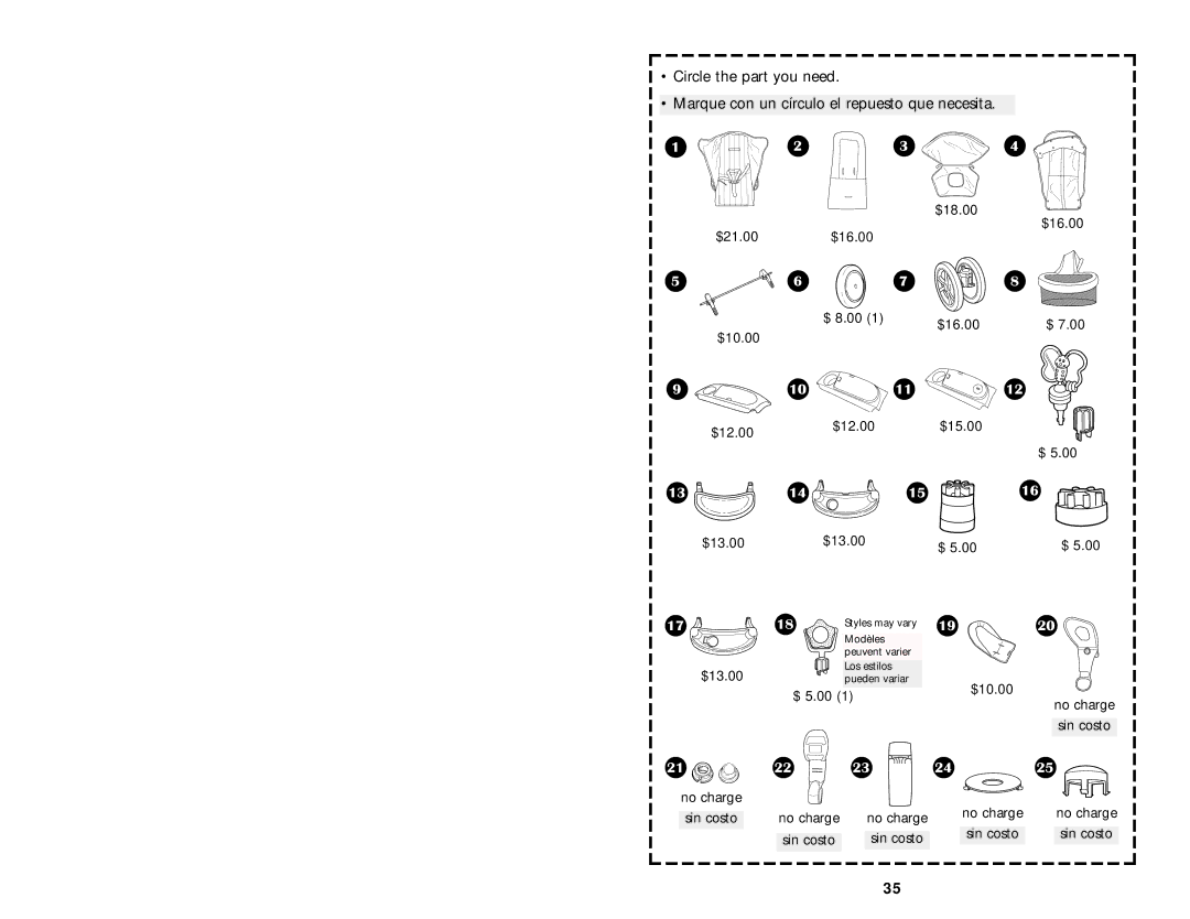 Graco 6907 manual 10 11 