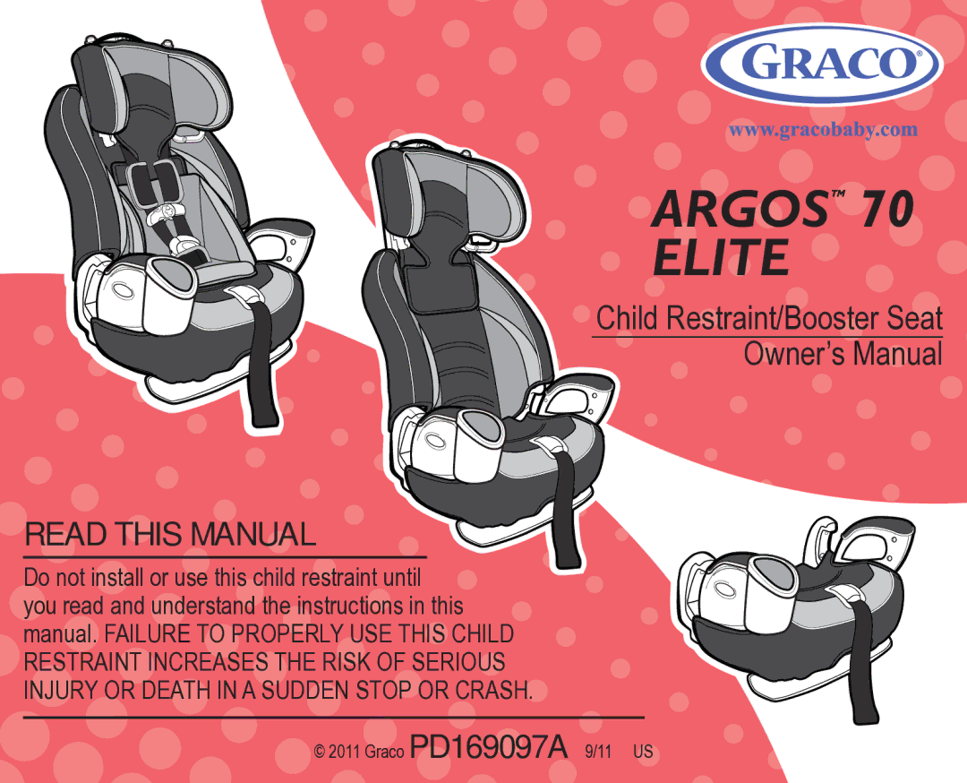 Graco 70 owner manual Argos Elite 