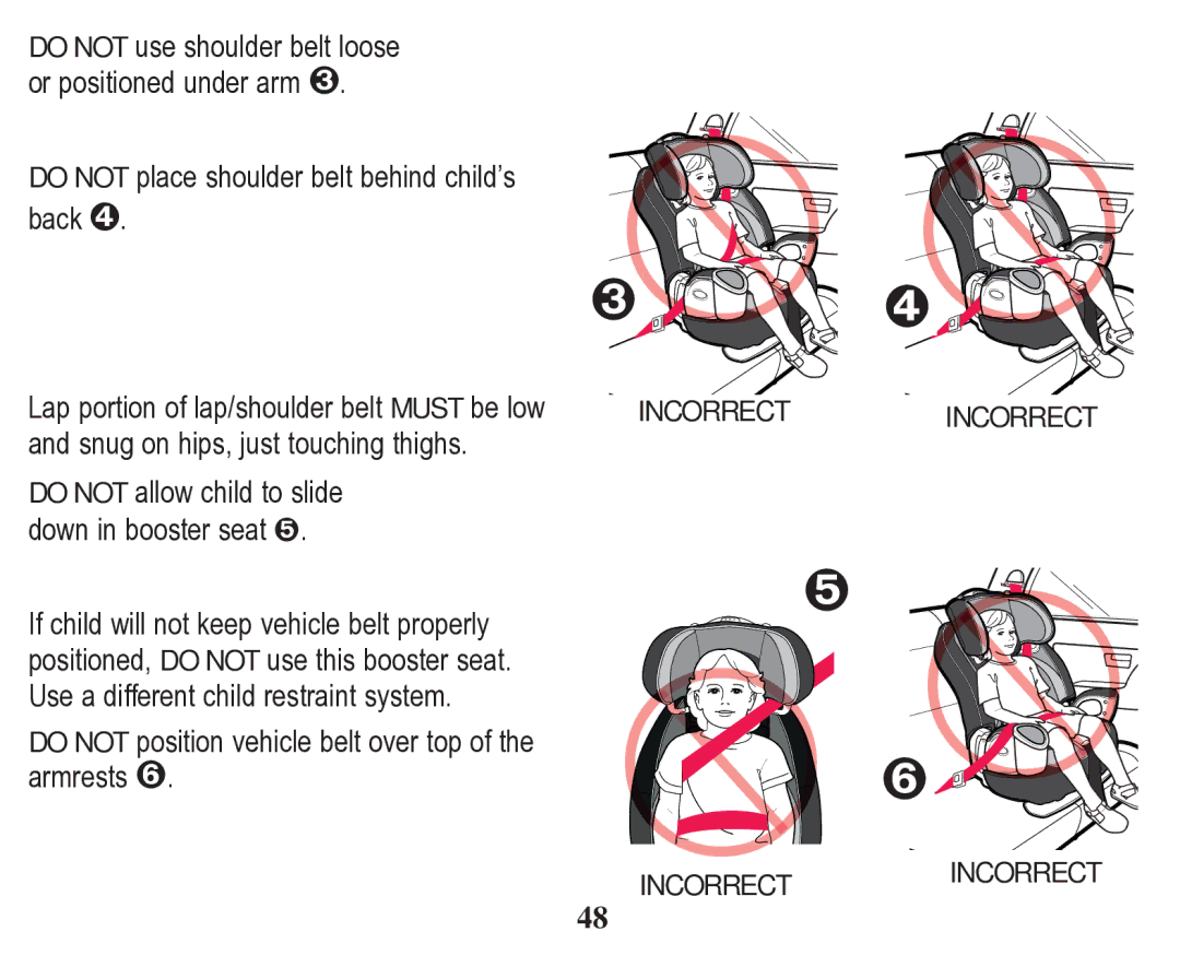 Graco 70 owner manual Incorrectincorrect 