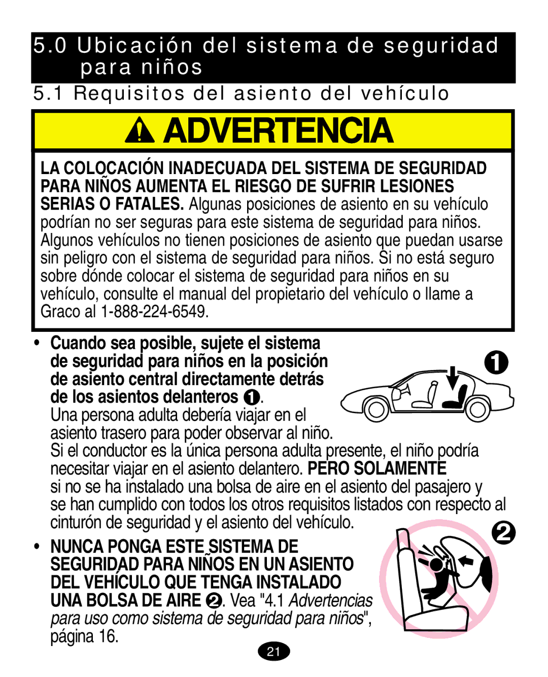 Graco 7420 manual UNA Bolsa DE Aire . Vea 4.1 Advertencias, Página 