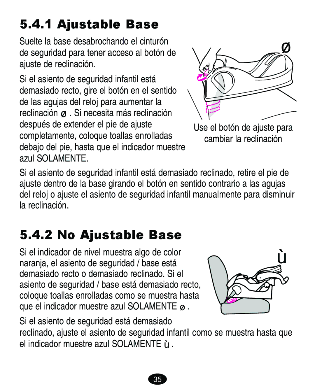 Graco 7421 owner manual No Ajustable Base 