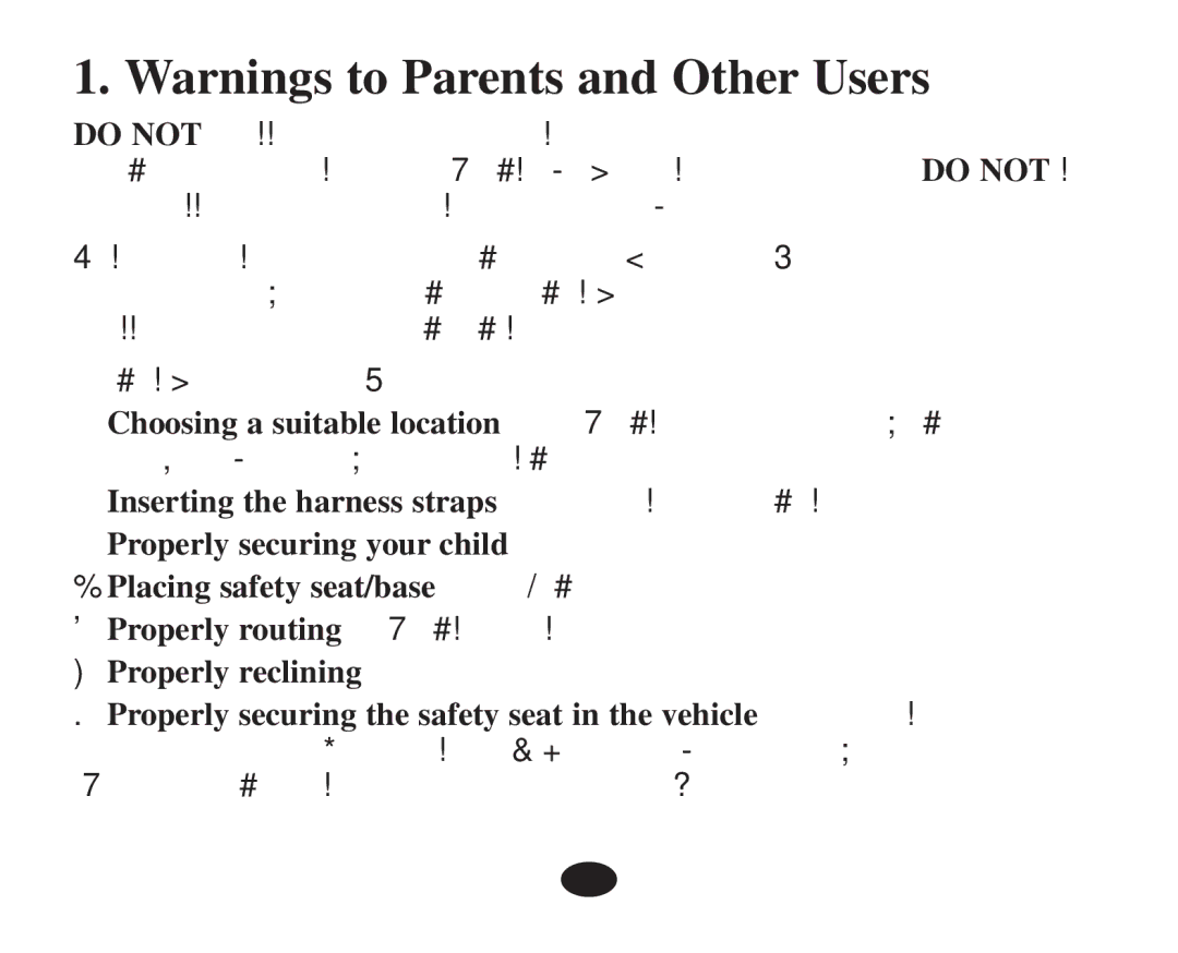 Graco 7421 owner manual 