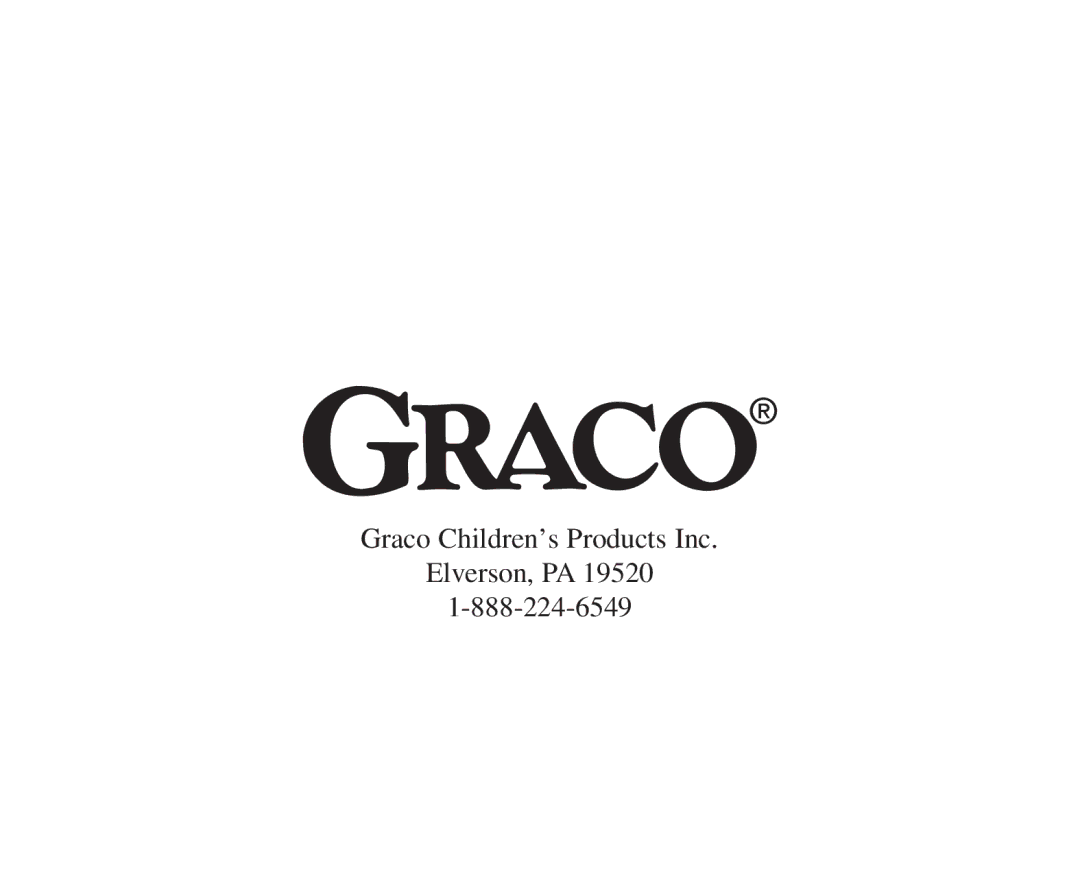 Graco 7421 owner manual Graco Children’s Products Inc Elverson, PA 