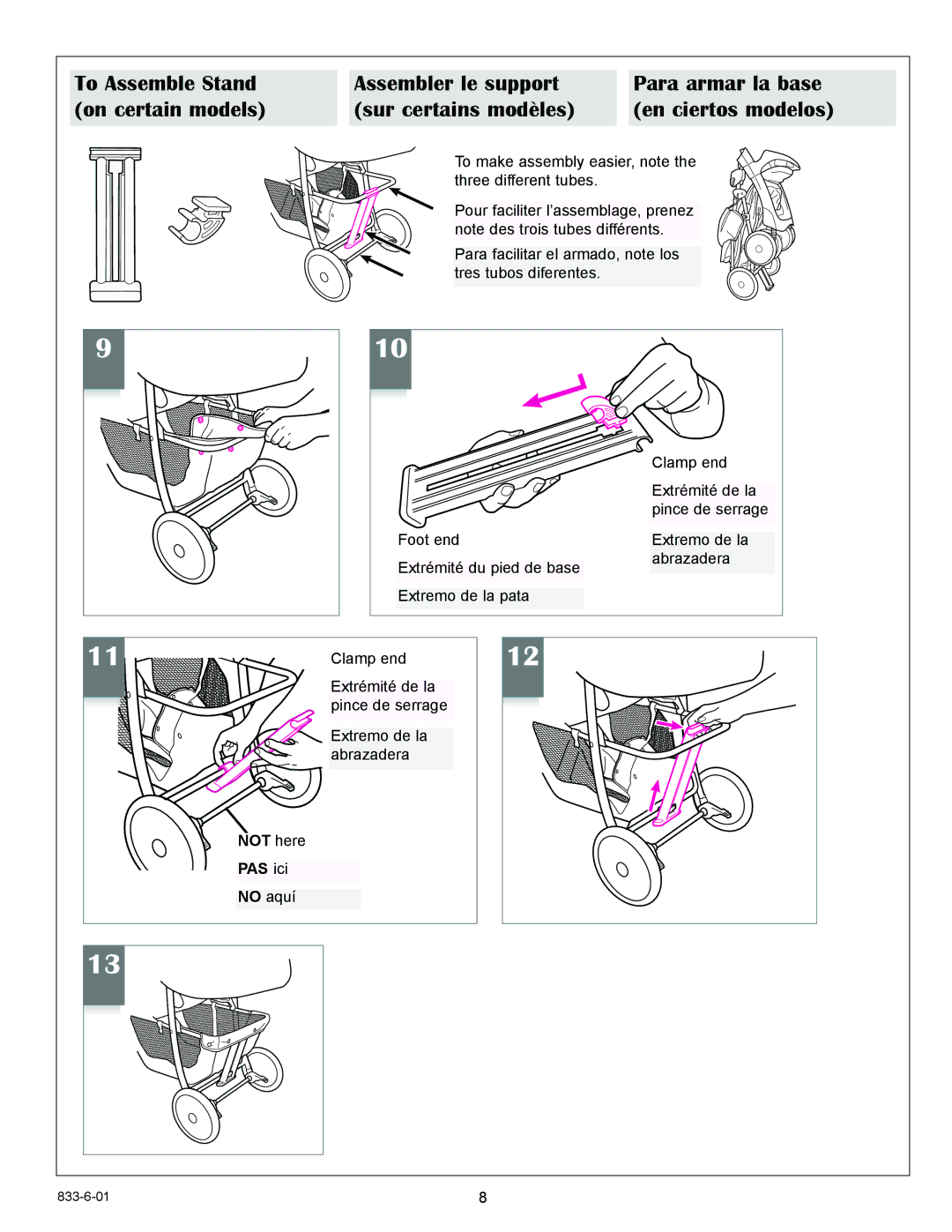 Graco 7427 owner manual Not here PAS ici 