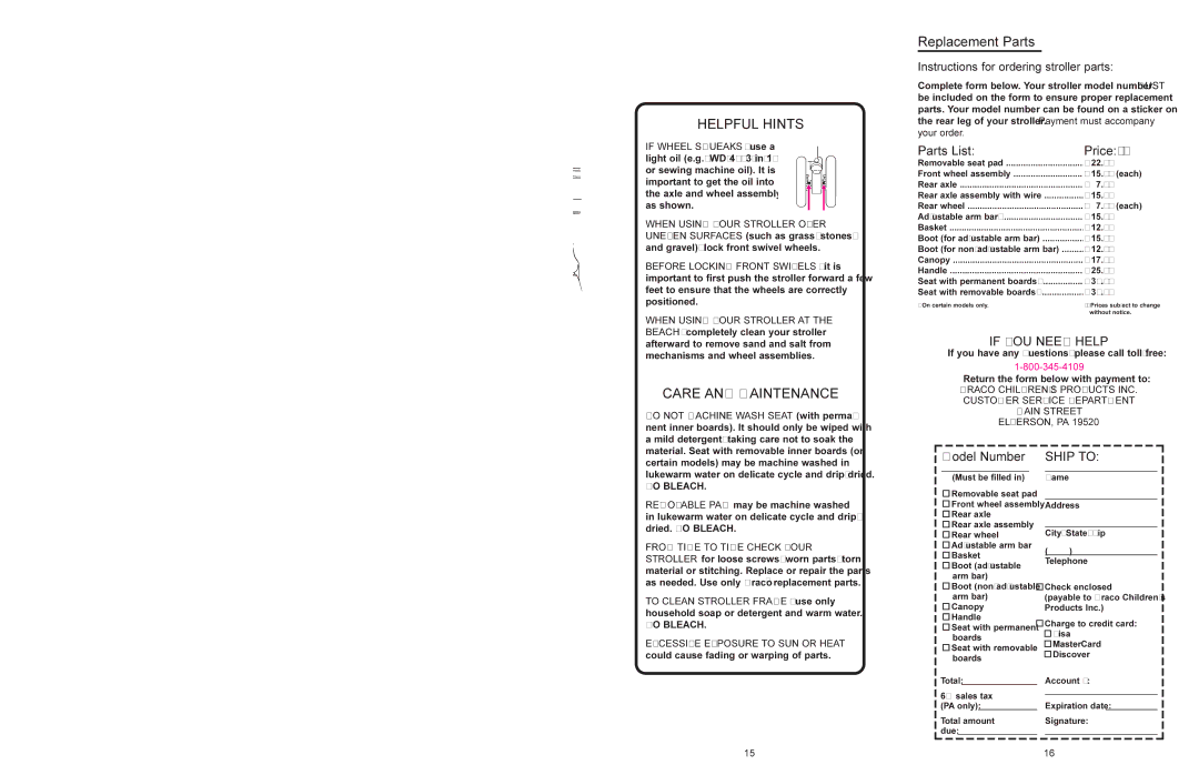 Graco 7825 manual To Secure Your Child, To Fold Stroller 