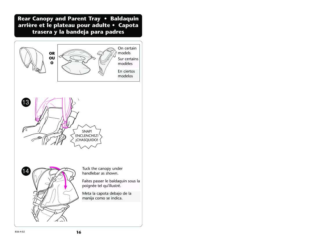 Graco 7934 manual To recline Lift wire and pull back, To raise Lift wire and push seat up 