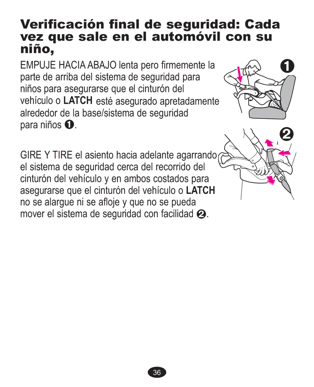 Graco 7G10MLB3, 7255JJB3, 7255CSA3 owner manual Verificación final de seguridad Cada 