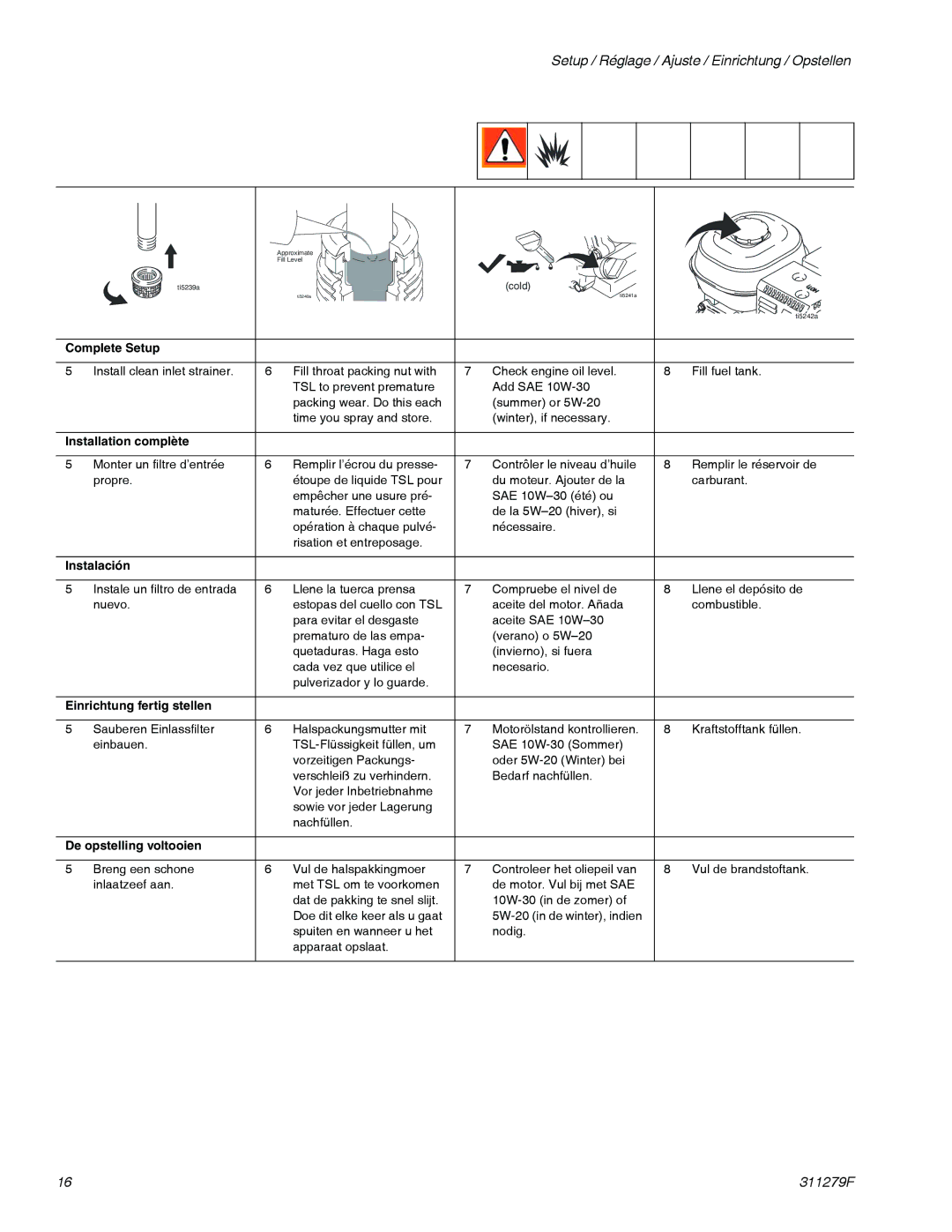 Graco 833 important safety instructions Complete Setup 