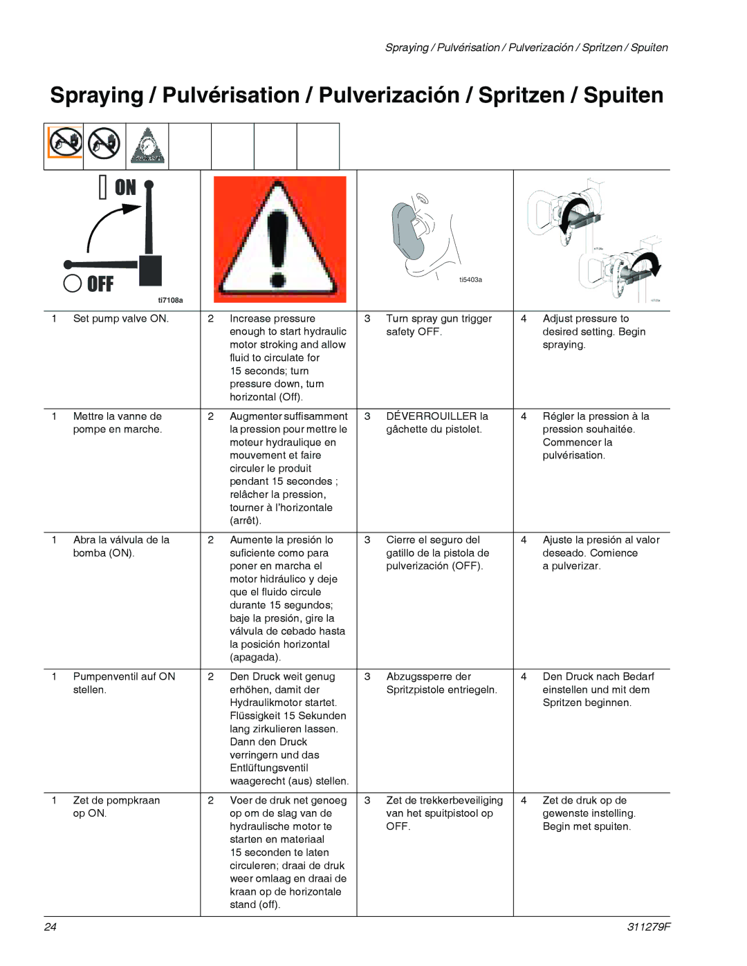 Graco 833 important safety instructions Off 