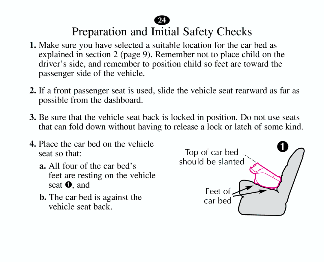 Graco 8403 owner manual Preparation and Initial Safety Checks 