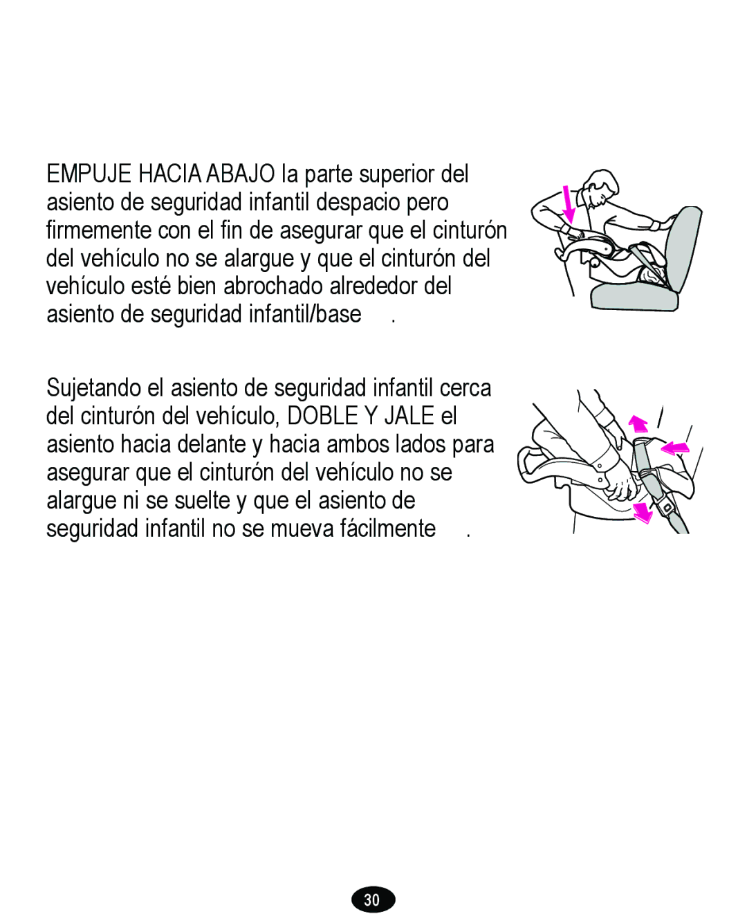 Graco 8474 owner manual Control de seguridad final Cada vez que maneje con su niño 