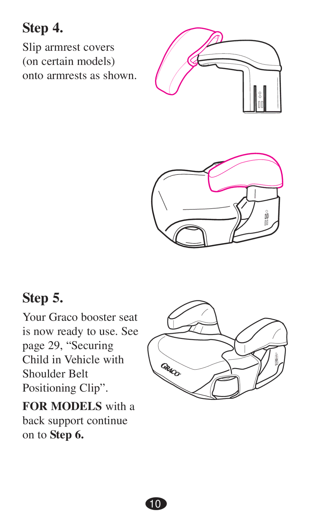 Graco 8497, 8493, 8491, 8496, 8495, 8498 owner manual For Models with a 