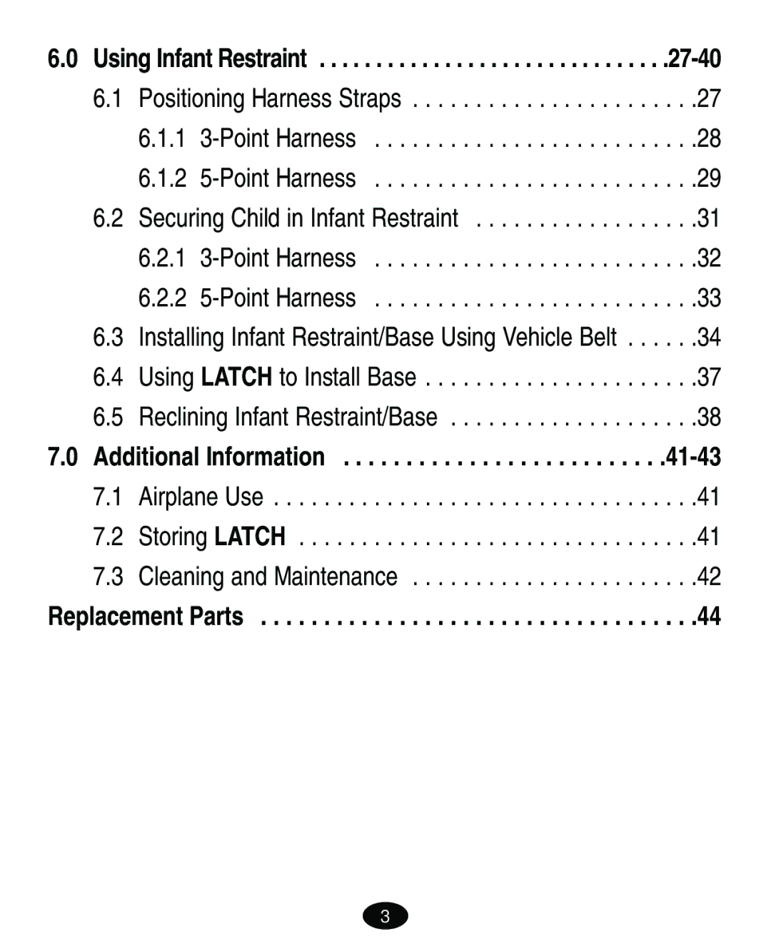 Graco 8603COR manual Additional Information 