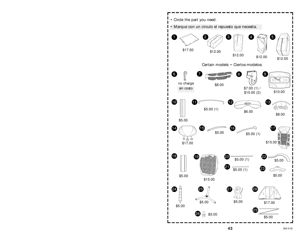 Graco 9415 manual 10 11 12 