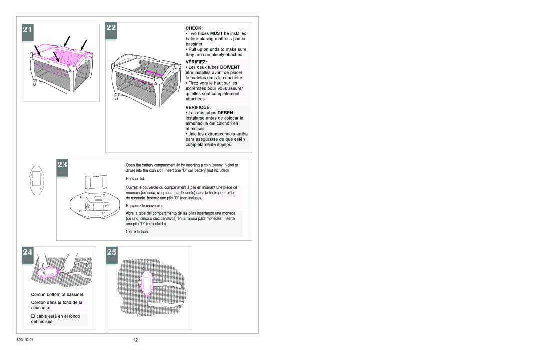 Graco 9852, 9842 owner manual 22CHECK 