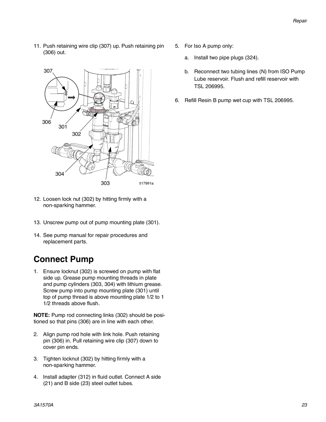 Graco A-25 important safety instructions Connect Pump 