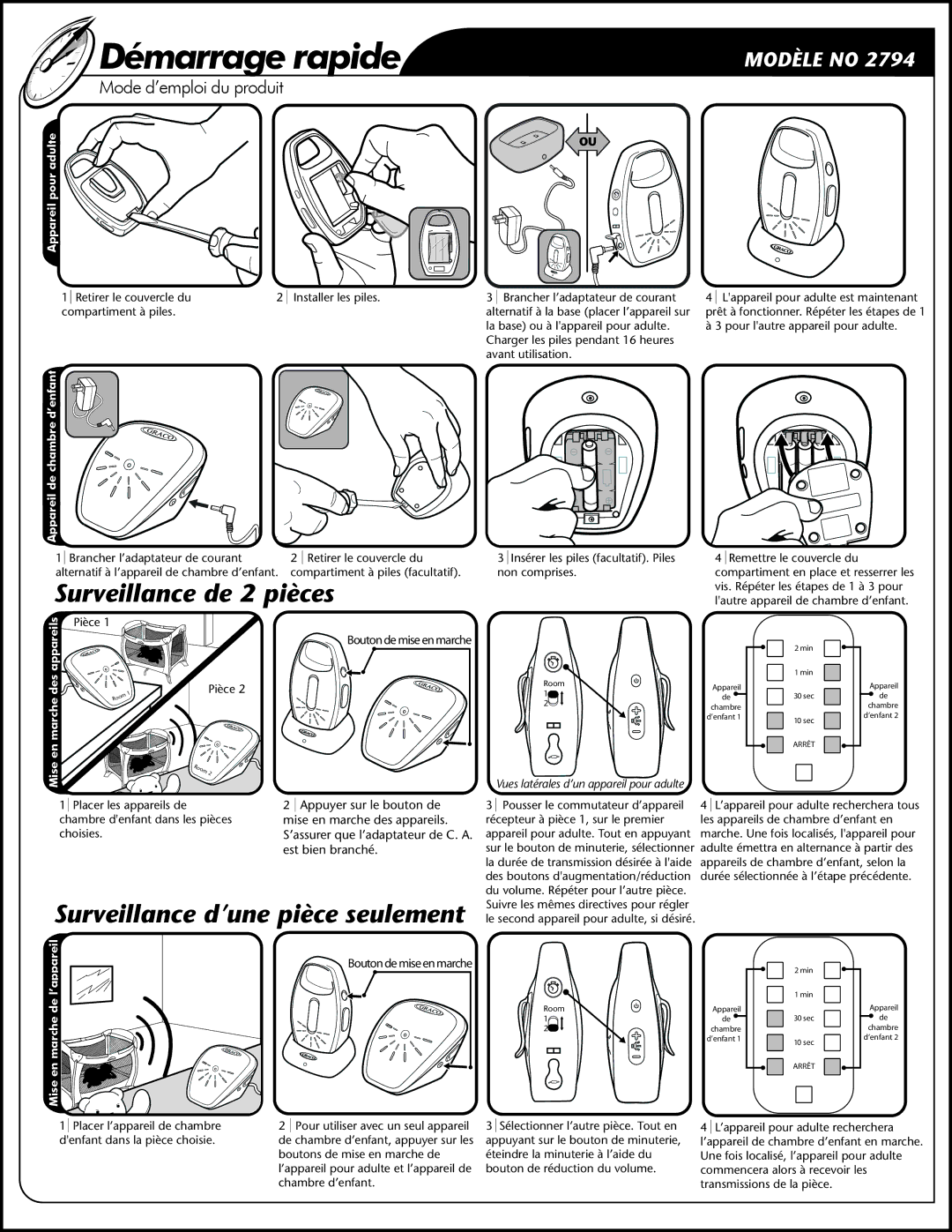 Graco A3921 warranty AppareilsdesmarcheenMise 