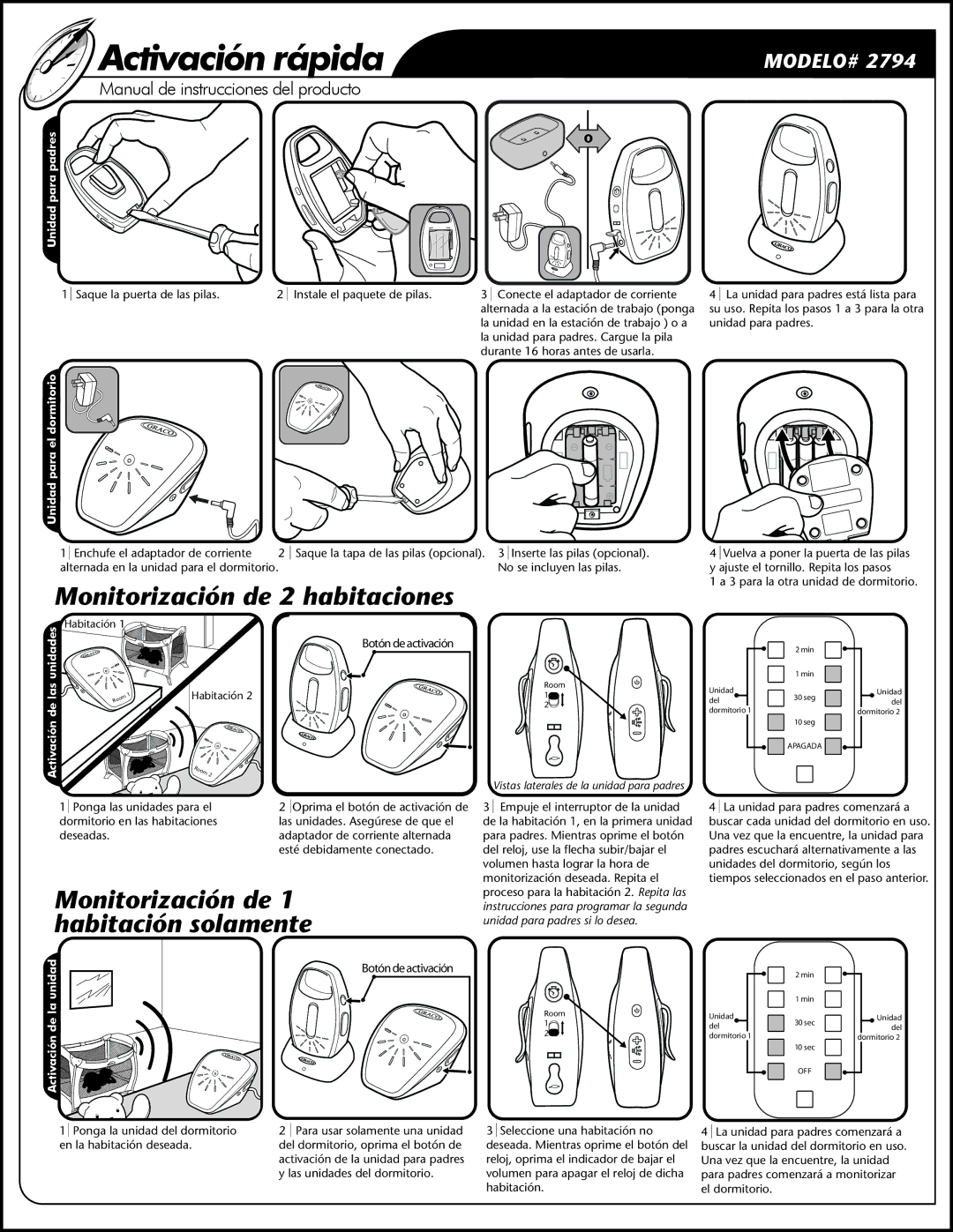 Graco A3921 warranty Botón de activación 