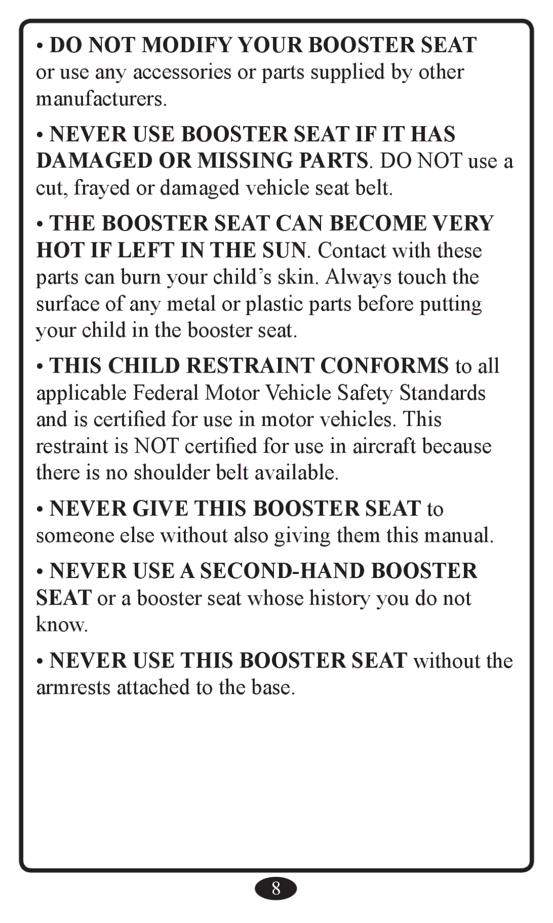 Graco Booster Seat owner manual 