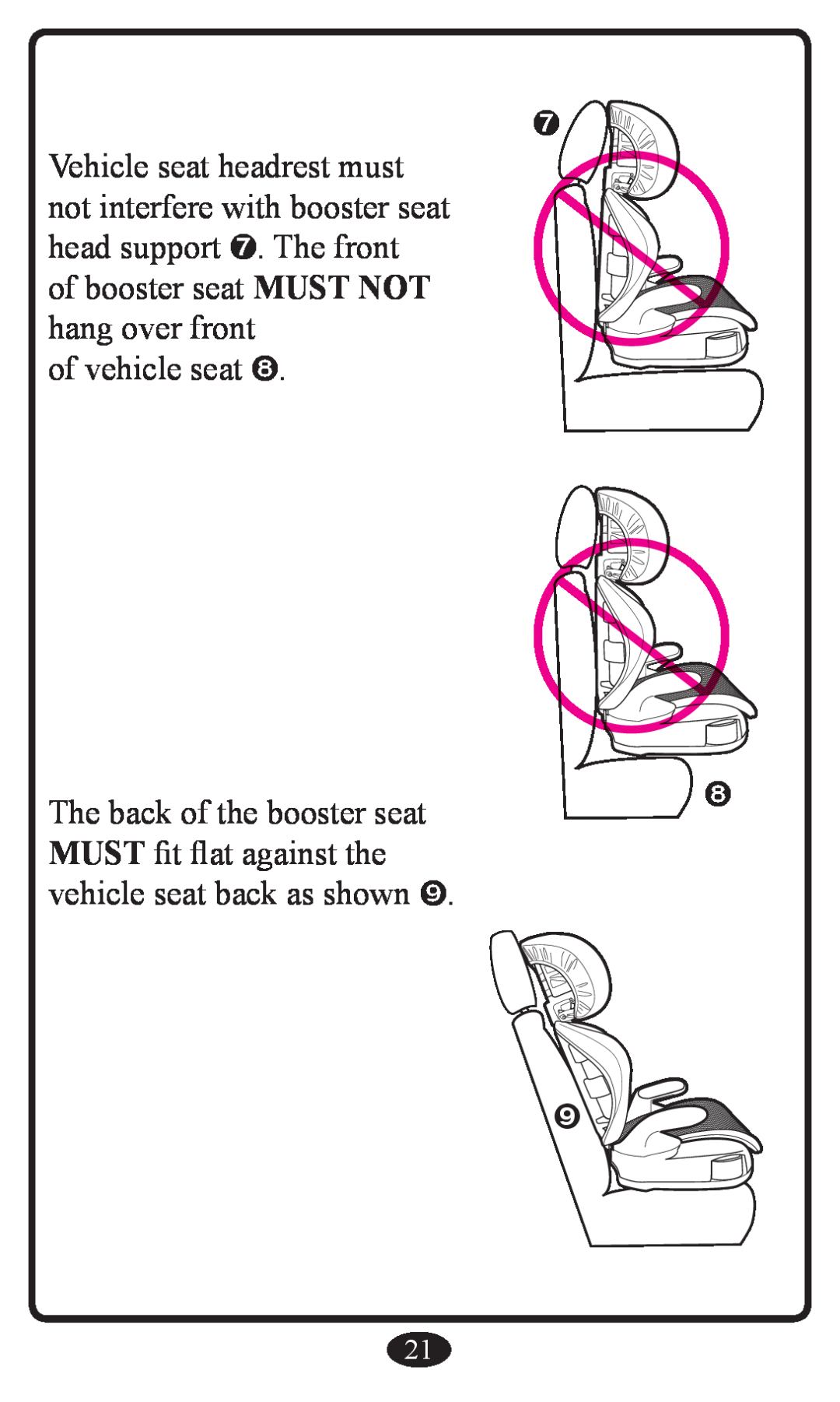 Graco Booster Seat owner manual of vehicle seat  