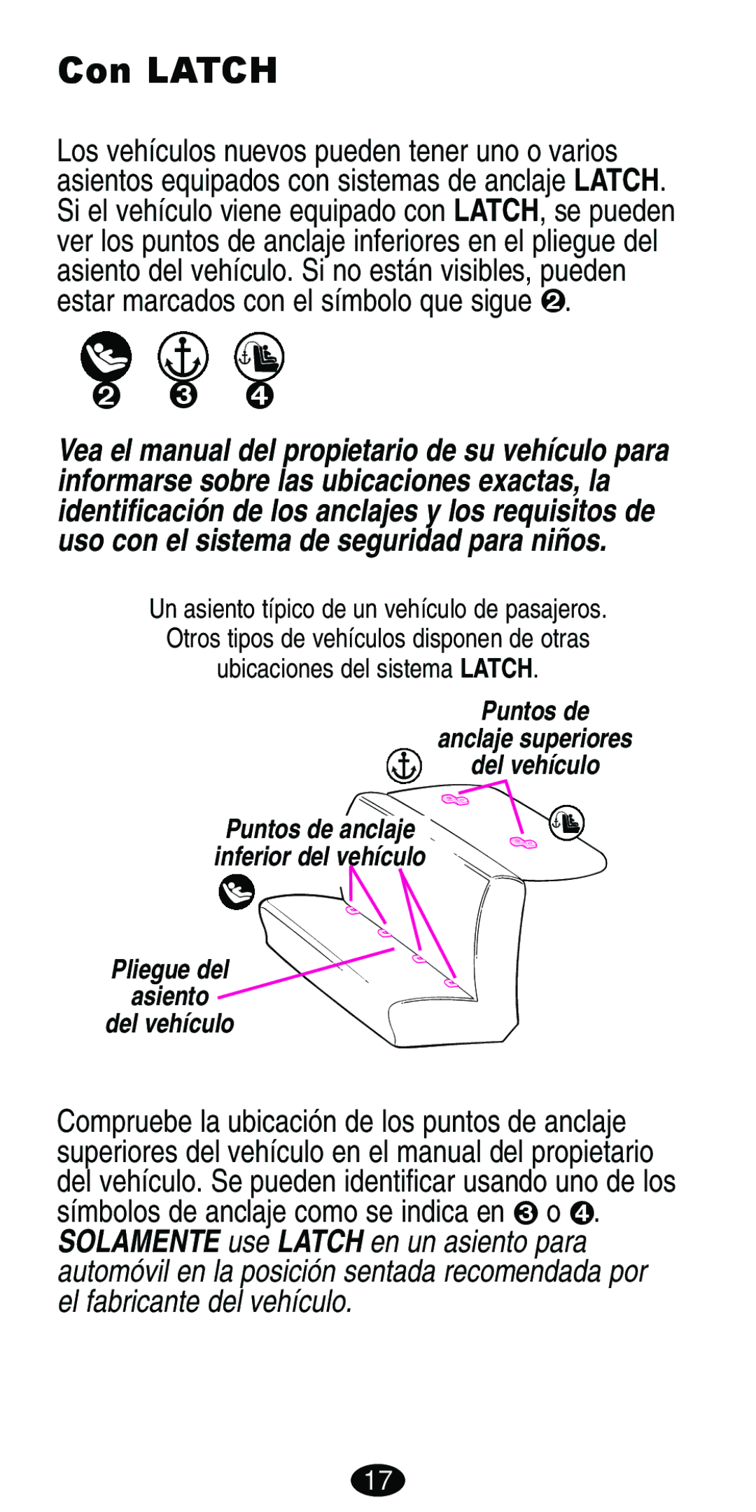 Graco Car Seat/Booster manual Con Latch, Pliegue del Asiento Del vehículo 