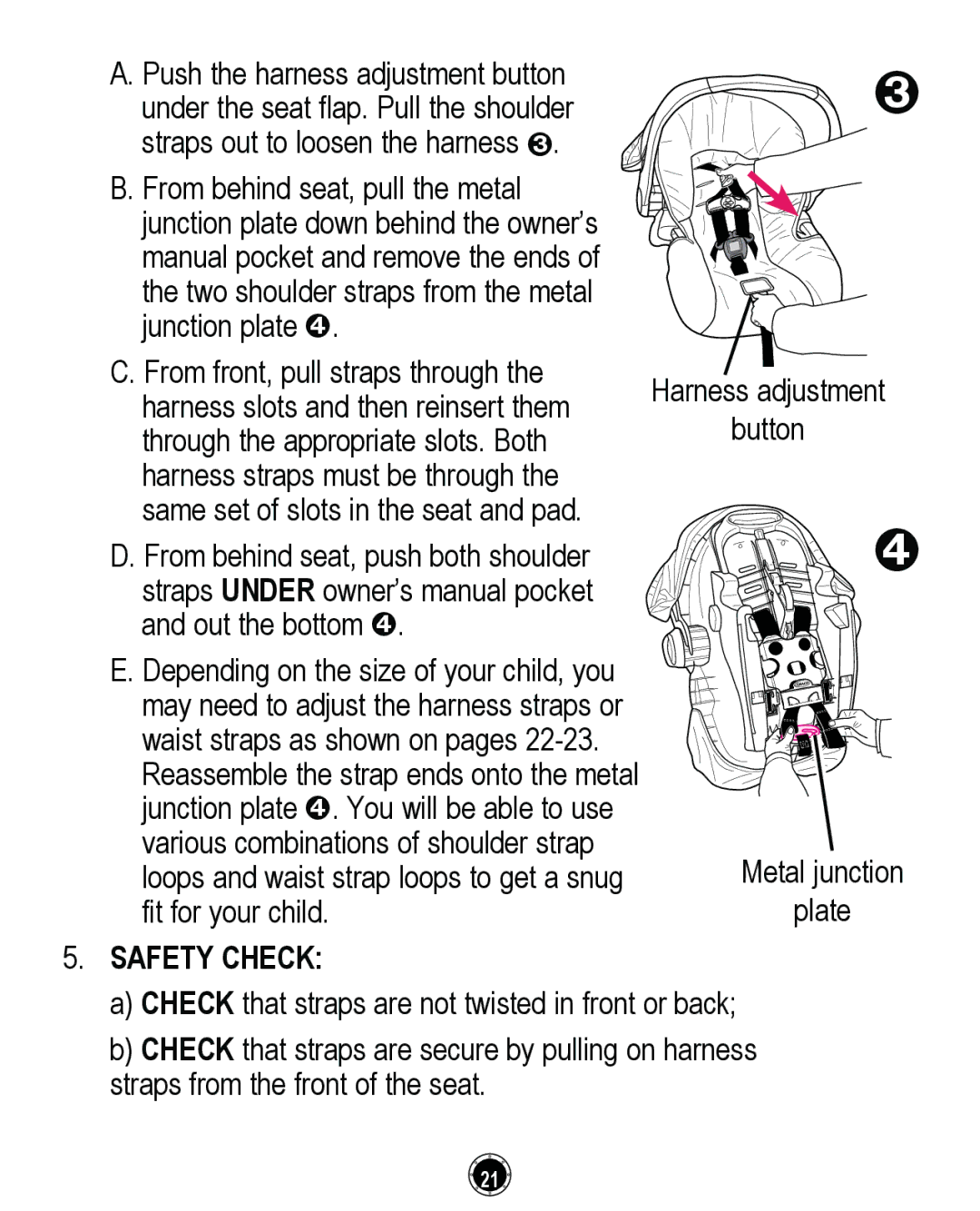 Graco PD261464A, CLASSIC CONNECT 35 manual Safety Check 