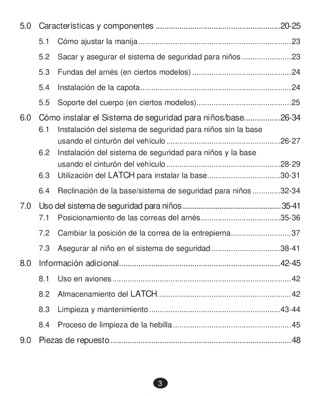 Graco PD217347A, CLICK CONNECT 35 LX manual 20-25 