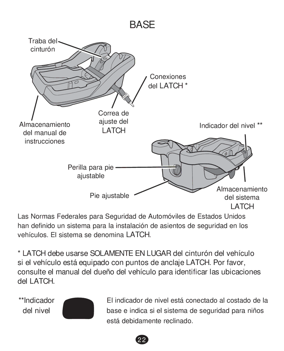 Graco CLICK CONNECT 35 LX, PD217347A manual Del Latch 