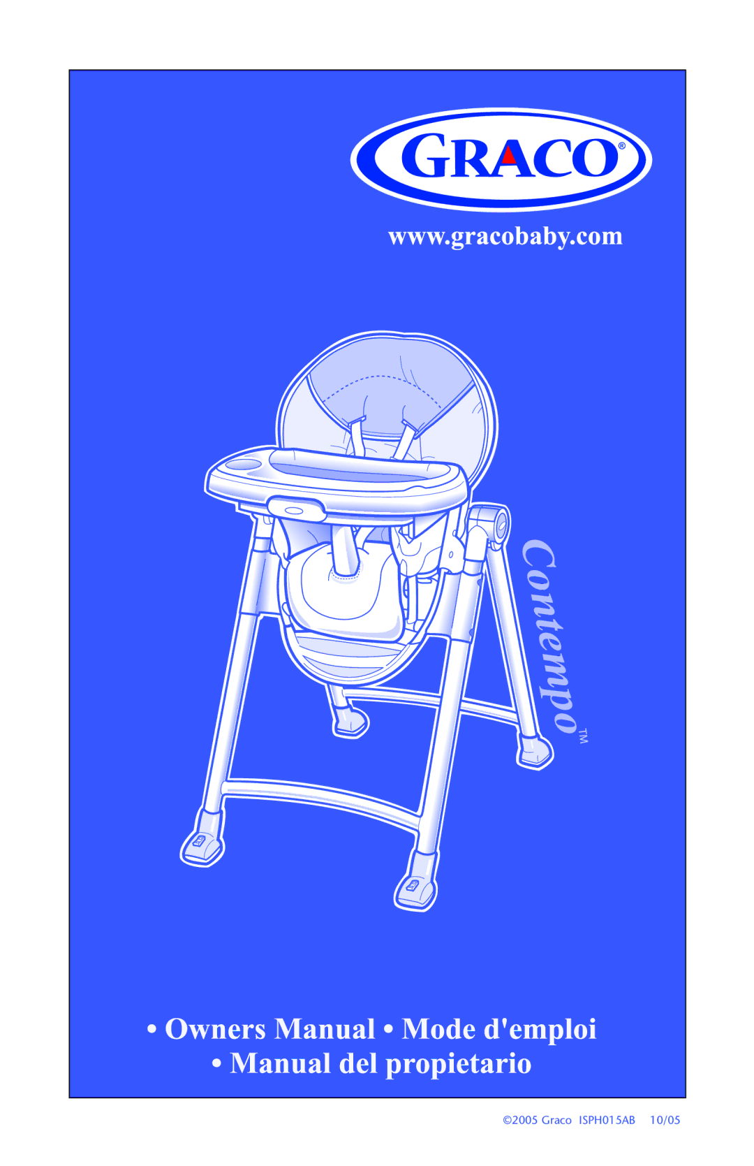 Graco Contempo manual Graco ISPH015AB 10/05 