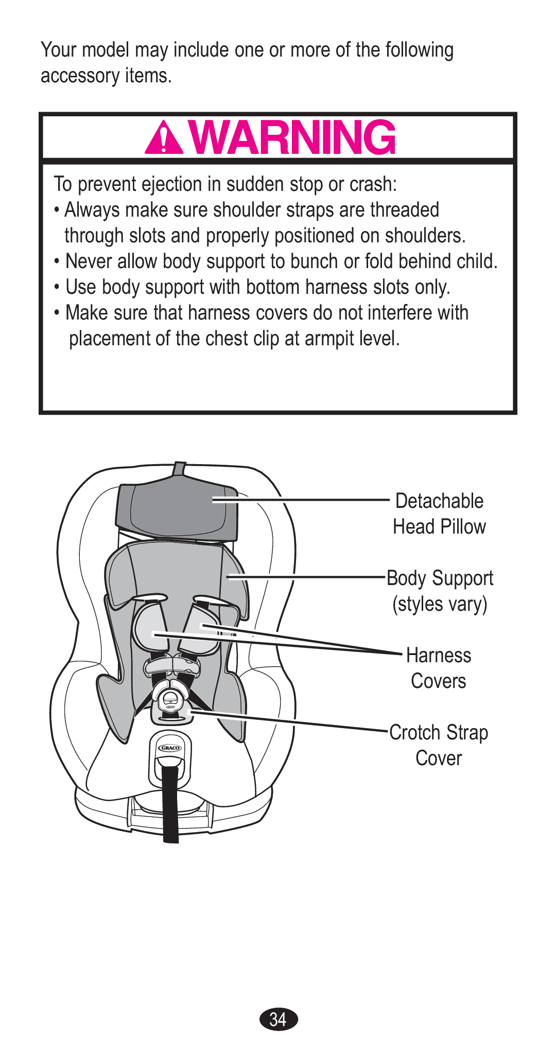 Graco CozyCline owner manual 