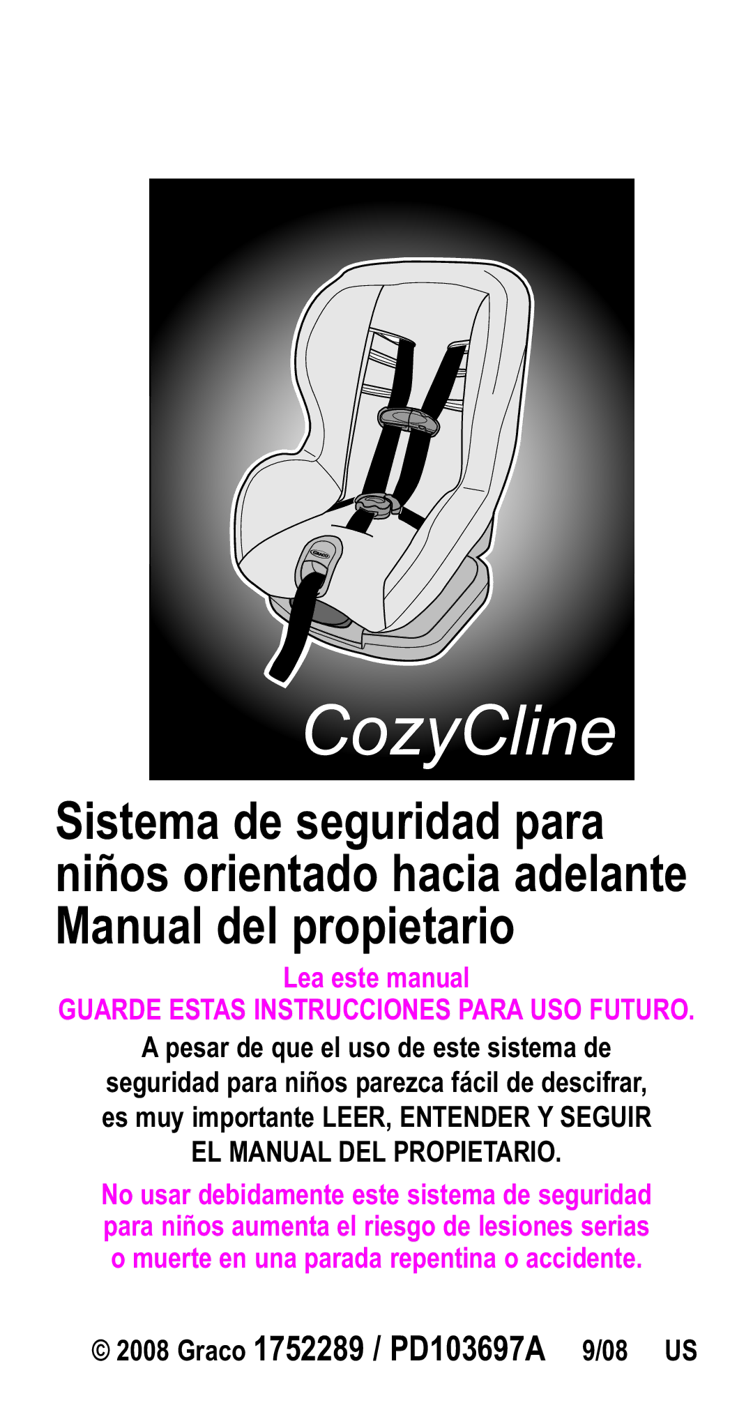 Graco CozyCline owner manual 