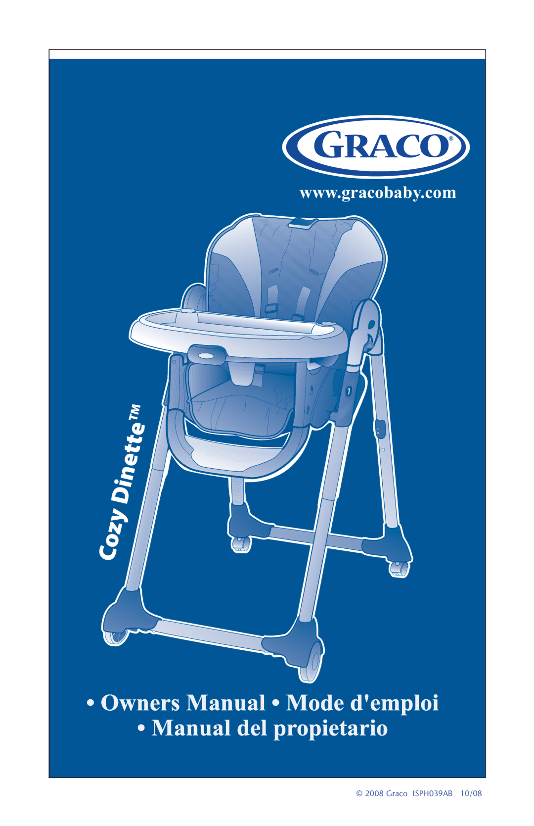 Graco CozyDinette manual 