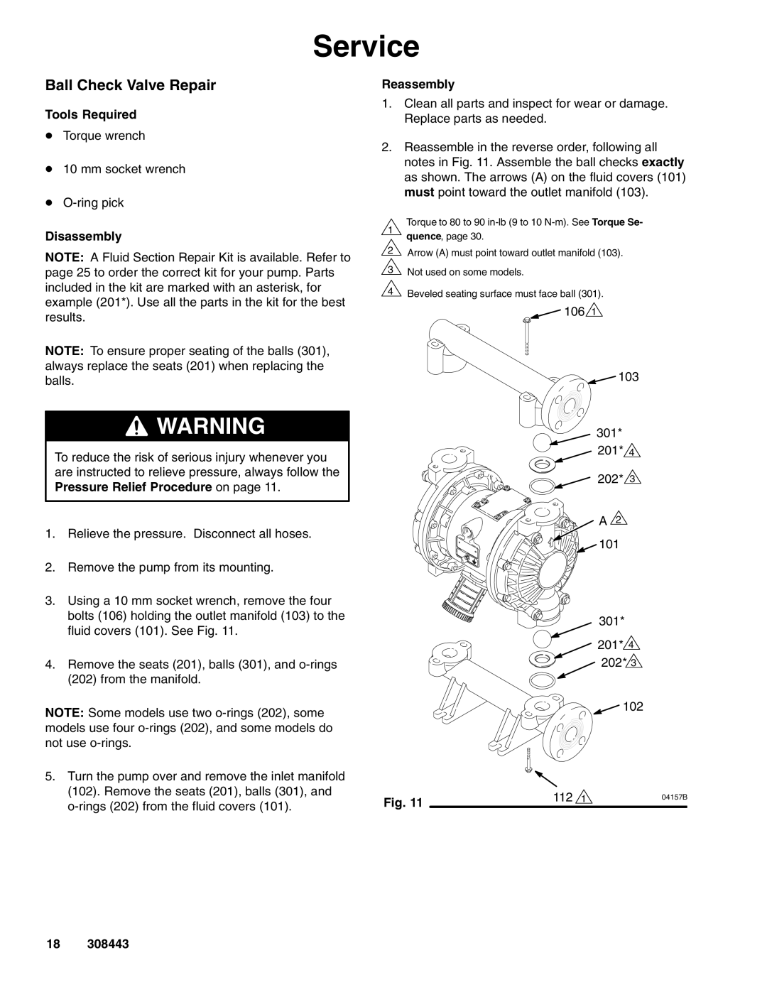 Graco DS5, D82, D72, D85, DR2, DR5, DS2, D81, D75 important safety instructions Ball Check Valve Repair 