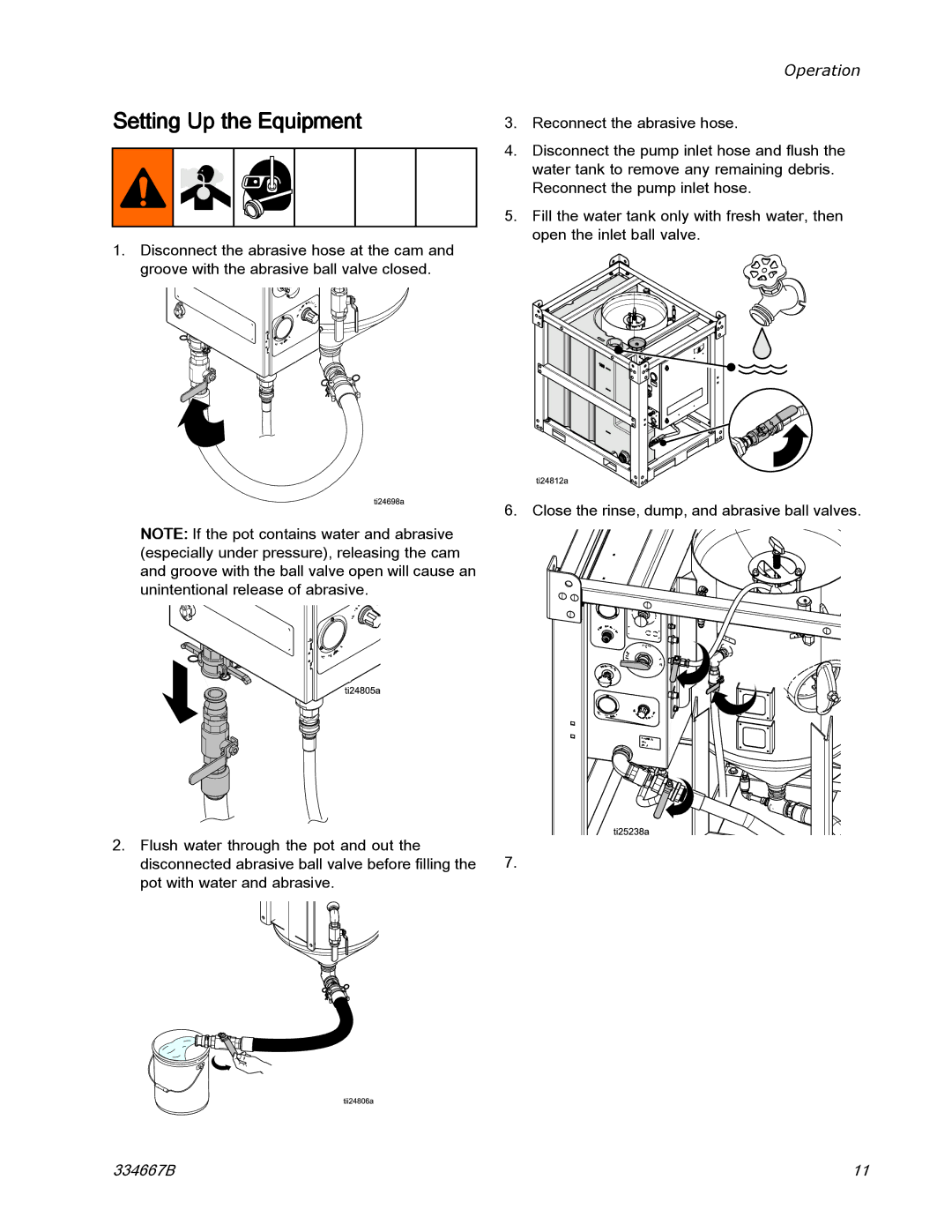 Graco EQ300C manual Setting Up the Equipment 